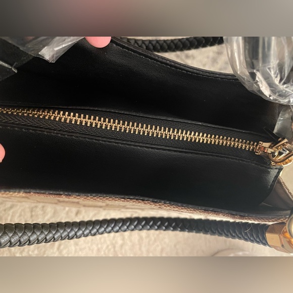 BEBE ๐ค๐ค Crystal Agathe Jacquard Crystal medium Satchel Handbag purse bag NWT - Picture 5 of 14